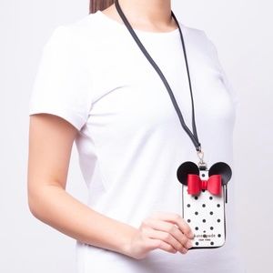 KATE SPADE New York X Disney Minnie Lanyard White Multi